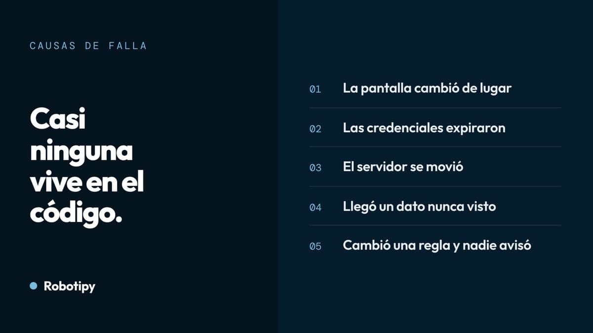 Mantenimiento de robots RPA: por qué fallan y cómo hacer que fallen menos