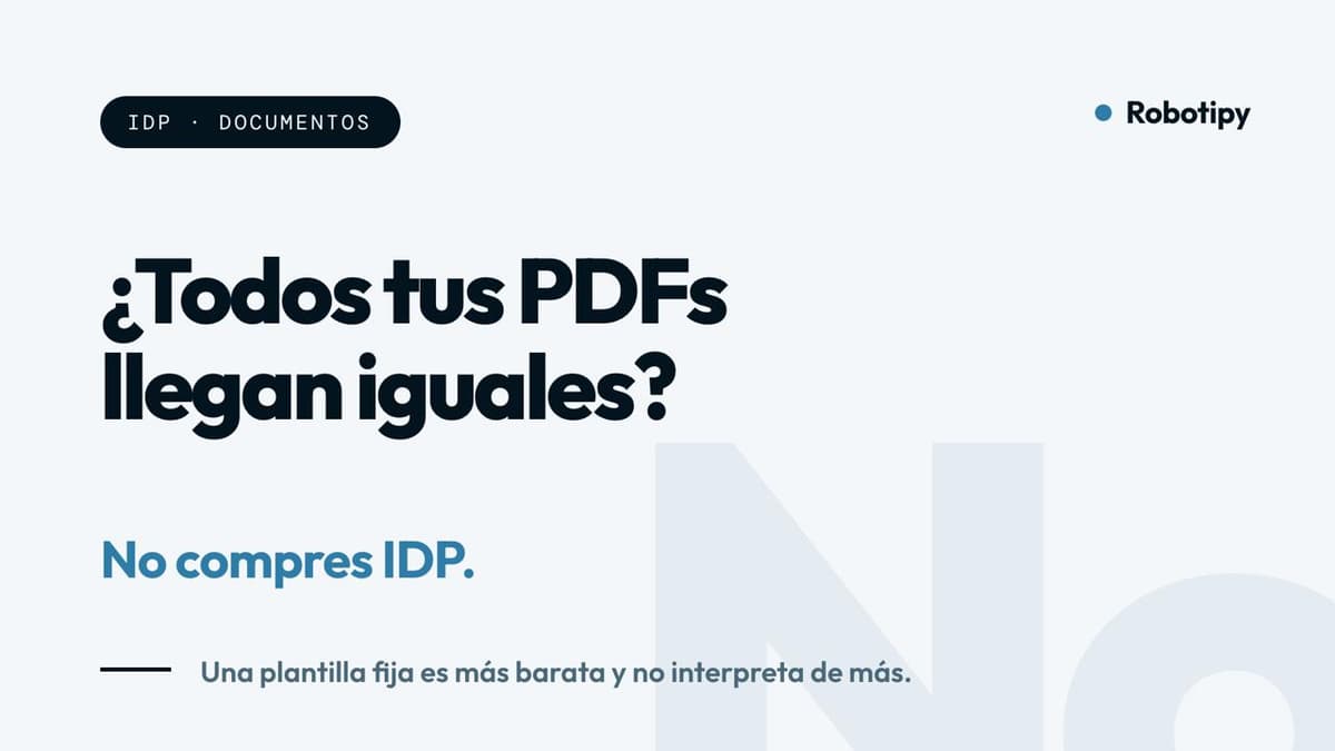 IDP: procesamiento inteligente de documentos con IA