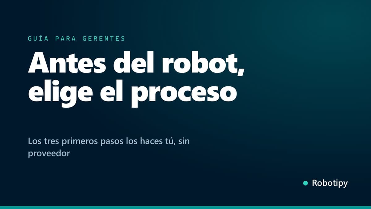 Cómo empezar un proyecto de automatización (guía para gerentes)